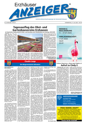 Erzhäuser Anzeiger KW29