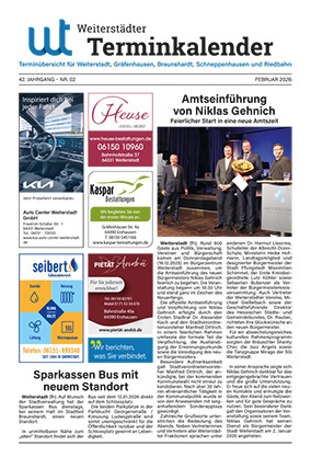 Weiterstädter Terminkalender Februar 2026