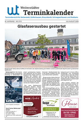 Weiterstädter Terminkalender Juli/August 2026
